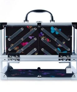 Caboodles Train Cases Medium Neat Freak™ Train Case - Social Butterfly Print 8 Caboodles Train Cases Medium Neat Freak™ Train Case - Social Butterfly Print