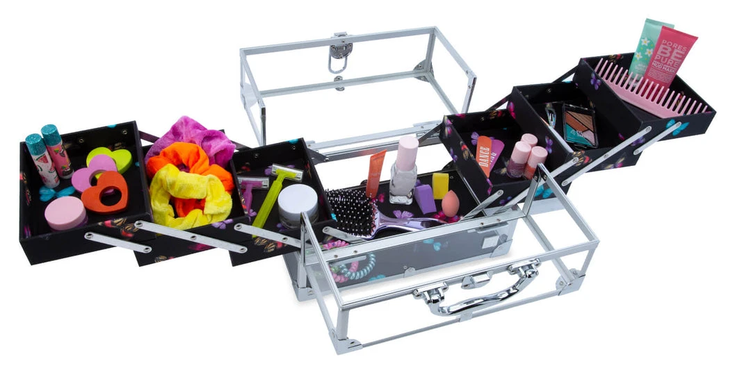 Caboodles Train Cases Medium Neat Freak™ Train Case - Social Butterfly Print 6 Caboodles Train Cases Medium Neat Freak™ Train Case - Social Butterfly Print