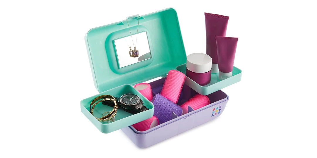 Caboodles Pretty In Petite™ Two-Tone - Seafoam/Lilac Classic Cases 3 Caboodles Pretty In Petite™ Two-Tone - Seafoam/Lilac Classic Cases