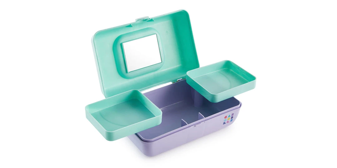 Caboodles Pretty In Petite™ Two-Tone - Seafoam/Lilac Classic Cases 5 Caboodles Pretty In Petite™ Two-Tone - Seafoam/Lilac Classic Cases