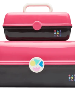 Caboodles Pretty In Petite™ Two-Tone - Hot Pink/Black Classic Cases